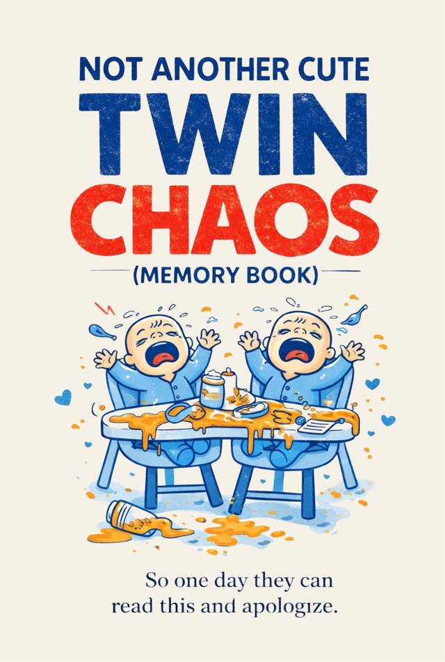 Not Another Cute Twin Chaos, the memory book for twin parents